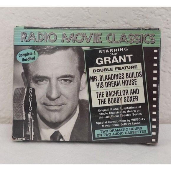Cary Grant Radio Movie Classics Original Radio Adaptations 2 Cassette Tapes Set - Picture 1 of 3